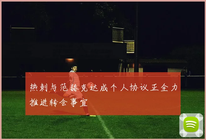 热刺与范赫克达成个人协议正全力推进转会事宜